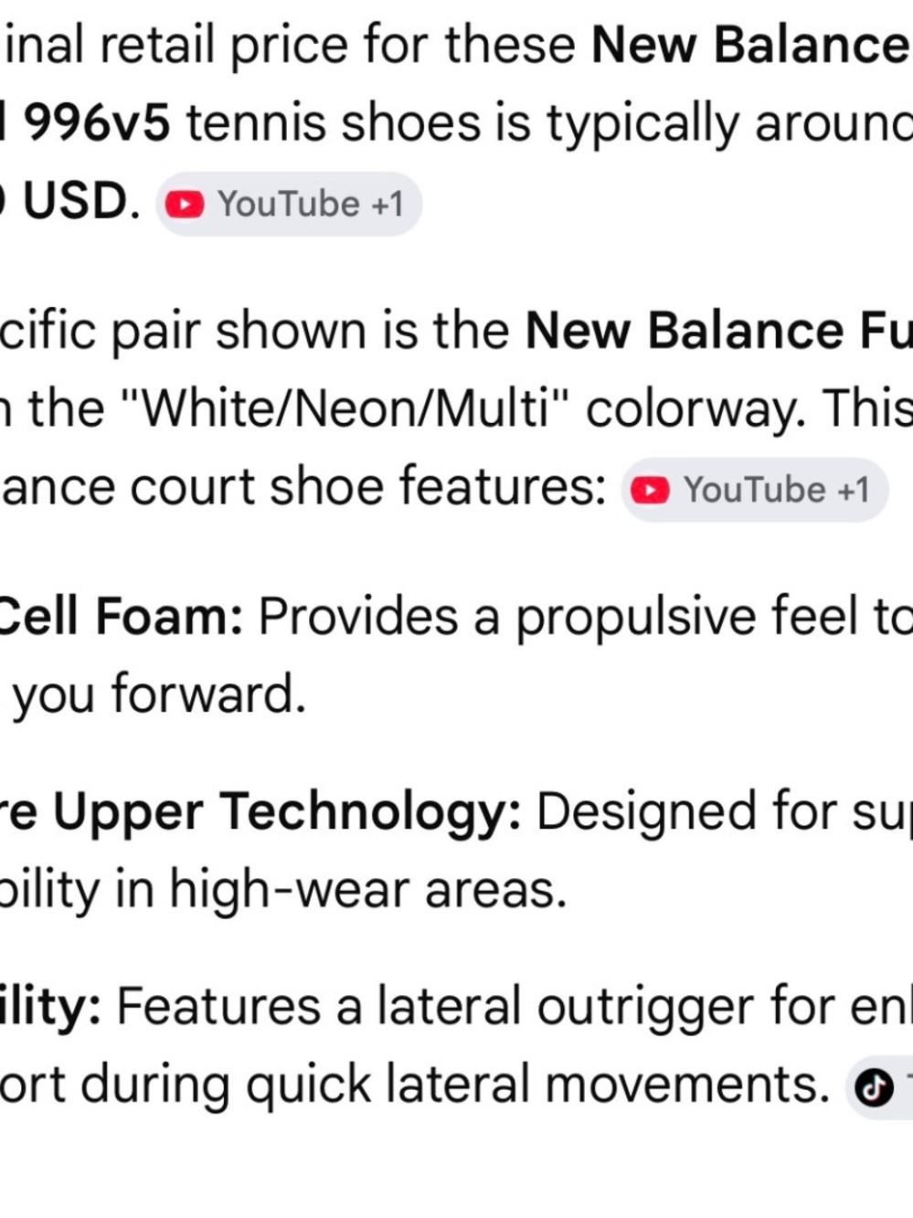 New Balance Fuel Cell 996 Tennis - Picture 6 of 6